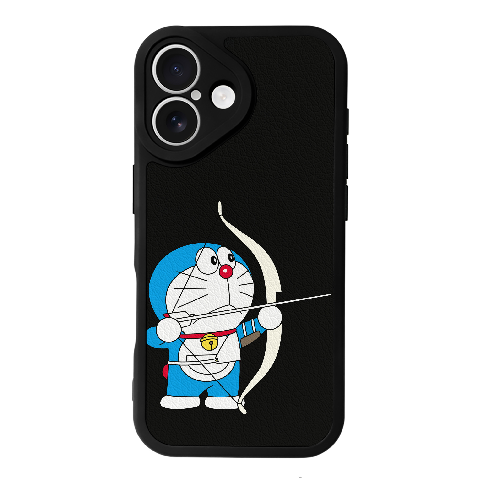 （画像用） ドラえもん Doraemon 【iPhone 16シリーズ対応】シリコンスマホケース（レザー調） 材質：シリコン
